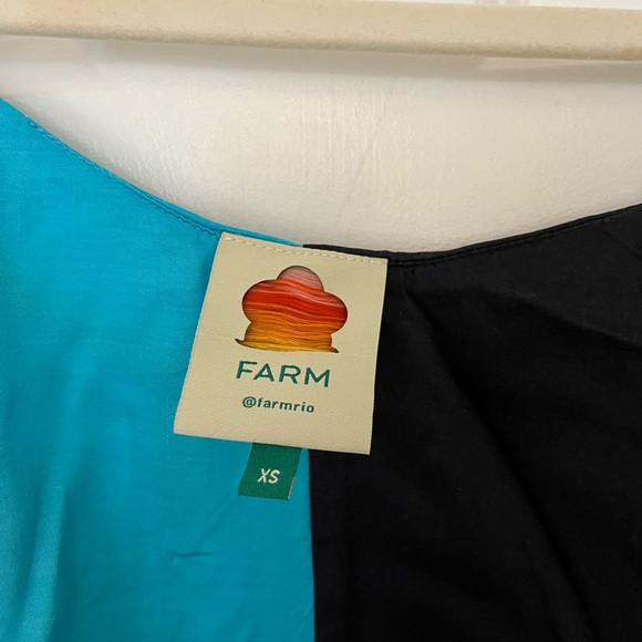 FARM Rio | Tropical Blue Banana Print Mini Wrap Dress - Picture 4 of 10